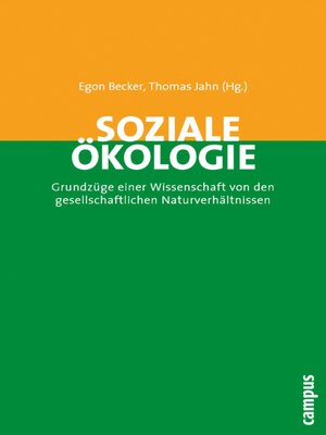 cover image of Soziale Ökologie